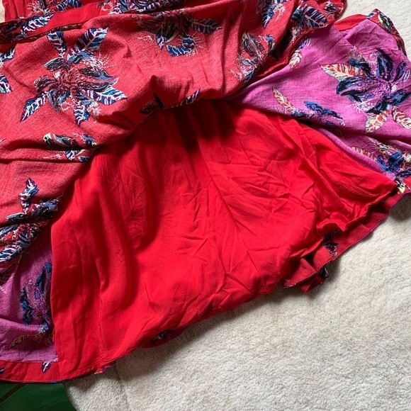 NWT Free People Cherry Combo Floral Boho Dress S - Picture 8 of 11